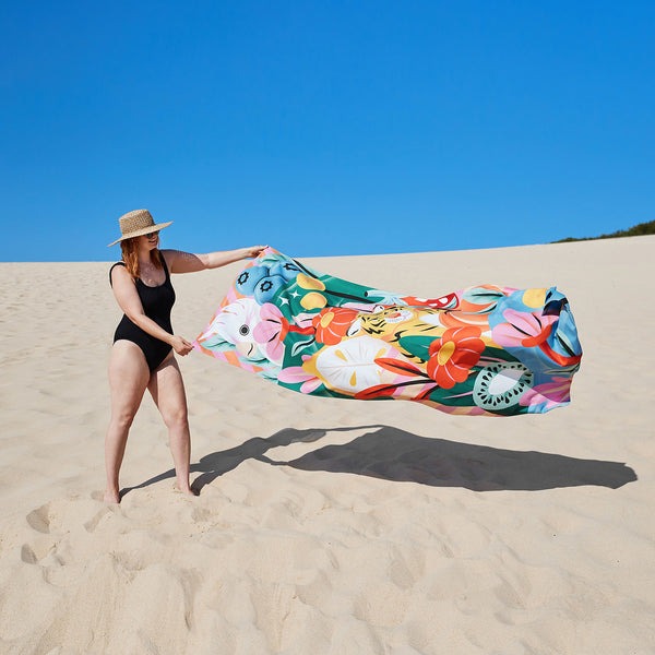 Dock & Bay Quick Dry Beach Towel - Tropic Like It's Hot - Sand Free