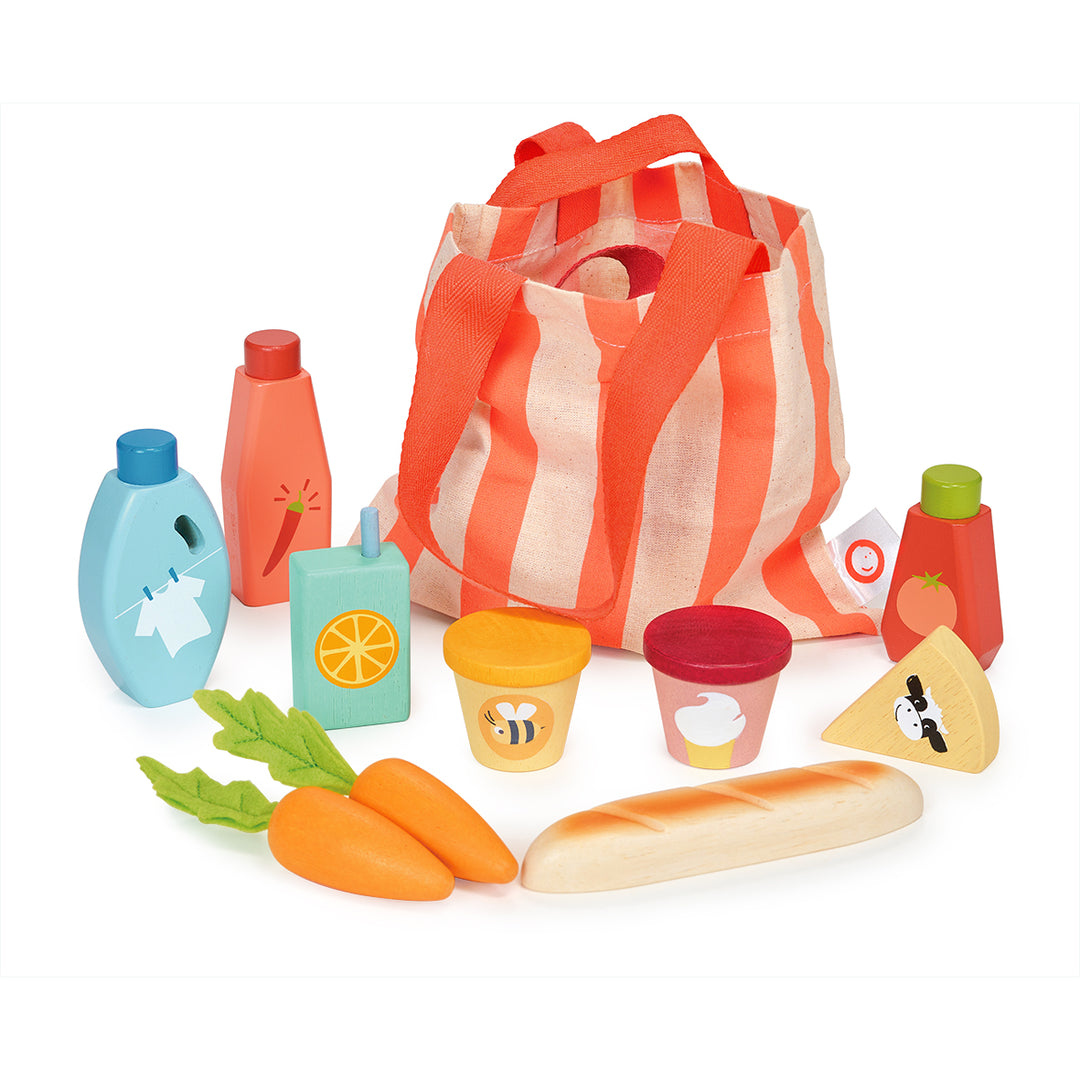Wooden Toy Bargain Grocery Bag