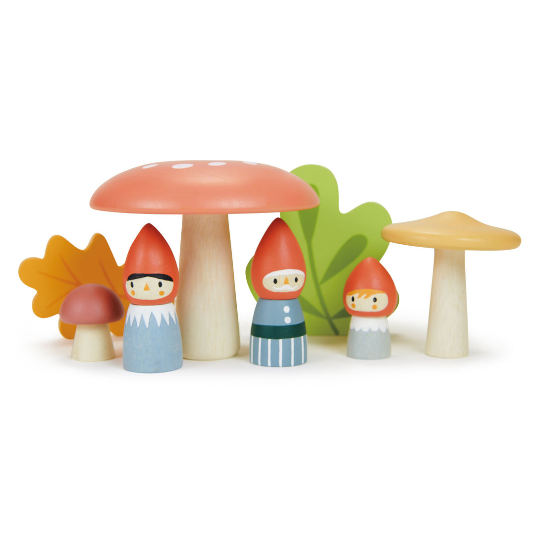 Wooden Gnome Family Play Set