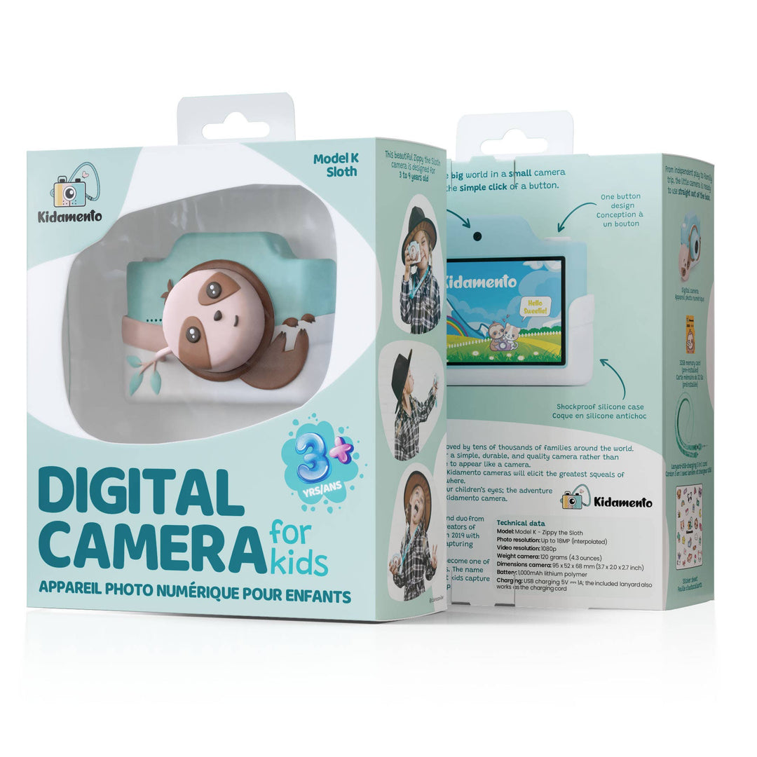Zippy the Sloth - Kids Digital Camera - Model K