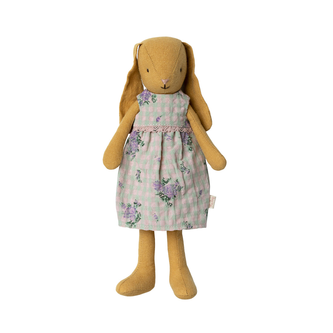 Maileg - Dusty Yellow Bunny In A Dress, Size 2