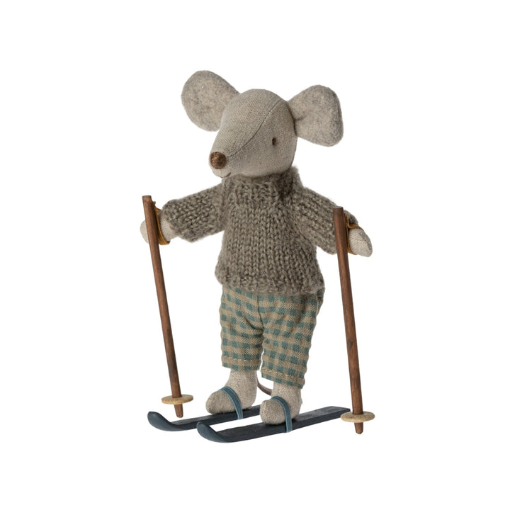Maileg - Winter Mouse with Ski Set, Big Brother