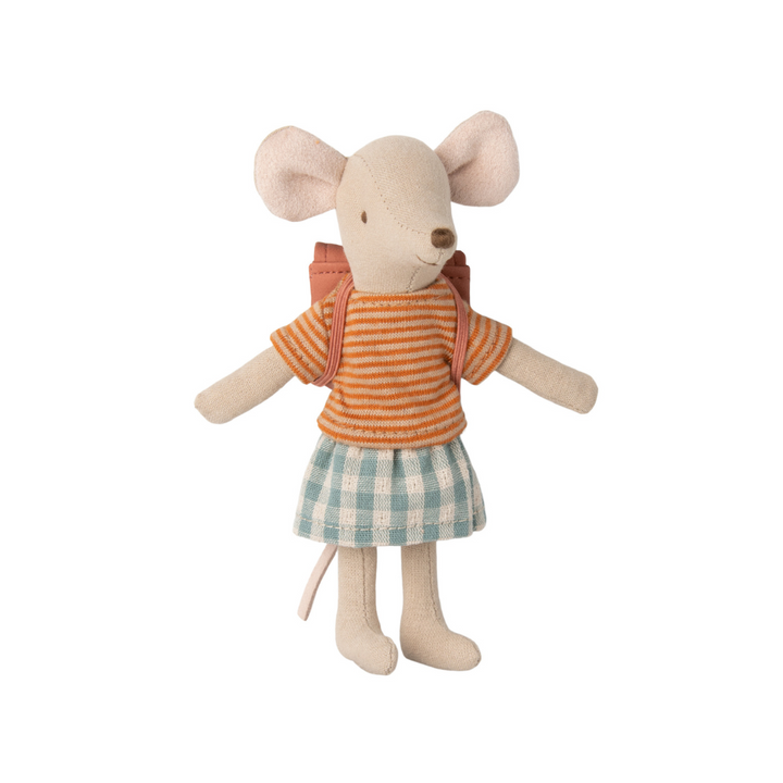 Maileg - Clothes + Bag For Big Sister Mouse - Old Rose