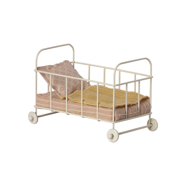 Maileg - Cot Bed, Micro - Rose
