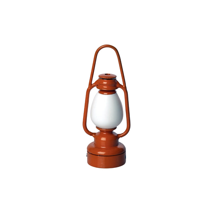 Maileg - Light Up Vintage Lantern - Orange - For Mice + Miniature