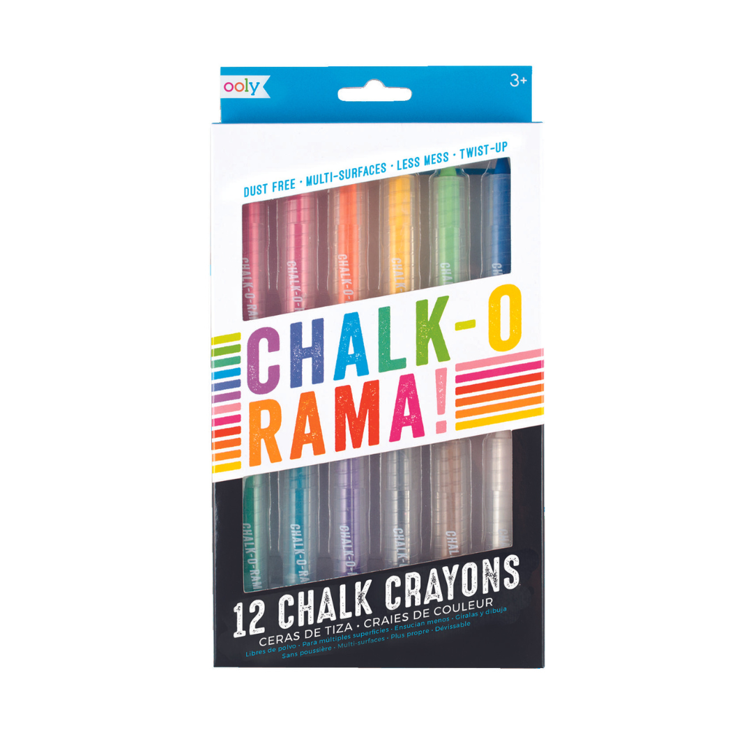 Chalk-O-Rama Dustless Chalks Sticks - Set of 12