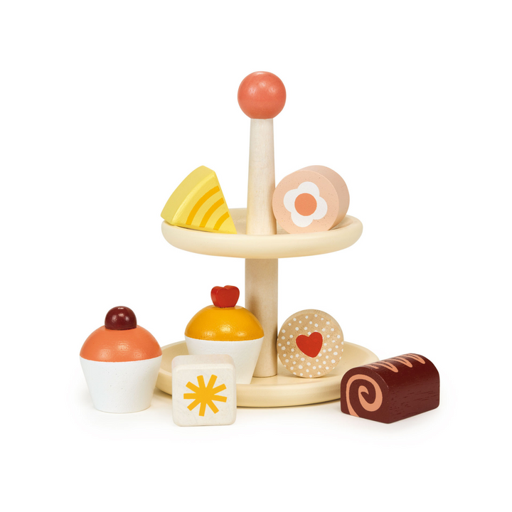 Wooden Toy Cupcake Stand