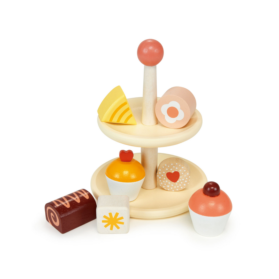 Wooden Toy Cupcake Stand