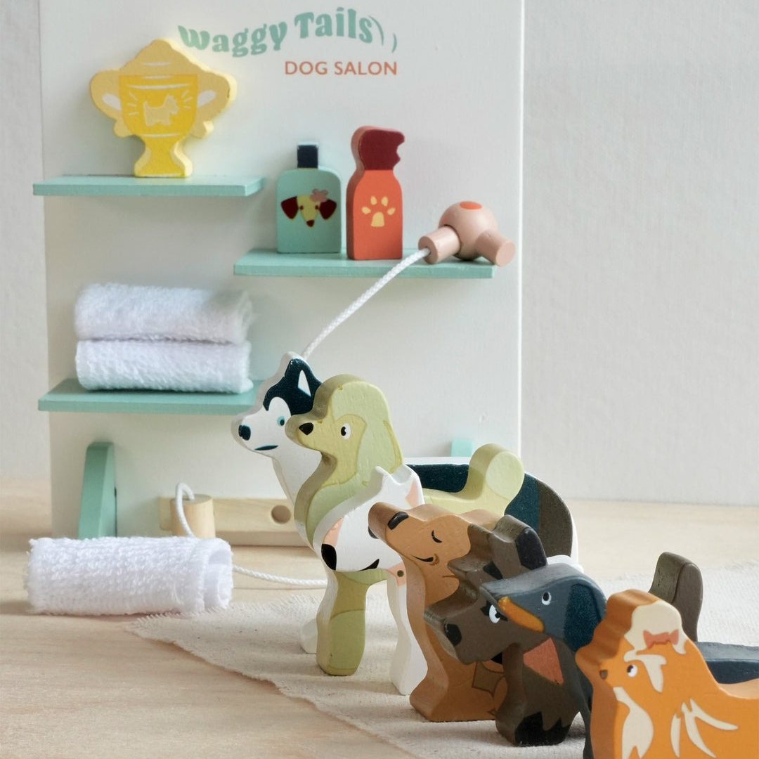 Waggy Tails Dog Salon Wooden Toy