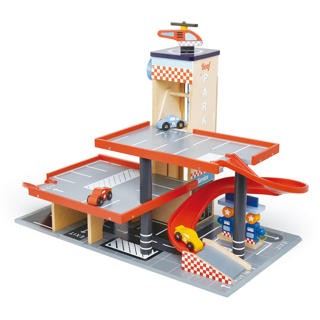 Blue Bird Service Station Toy Garage