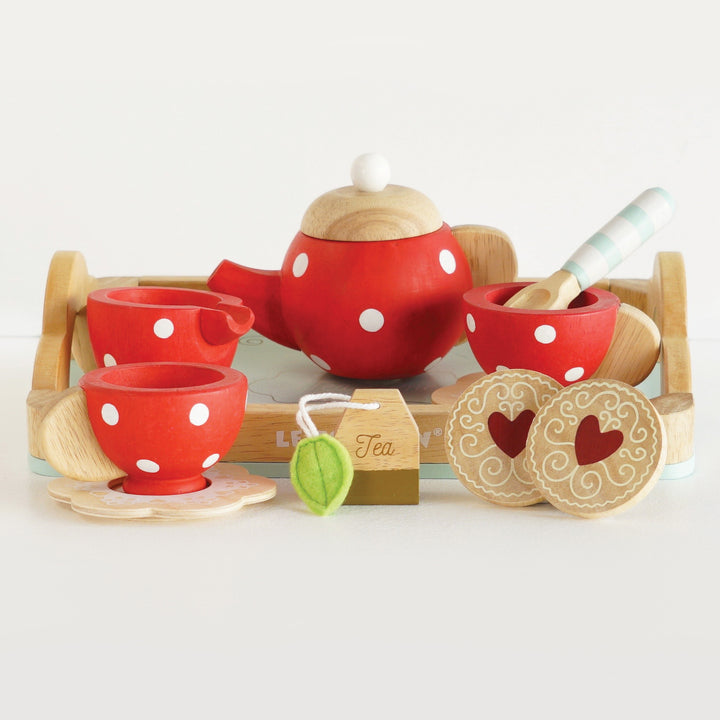 Wooden Dotty Tea Set