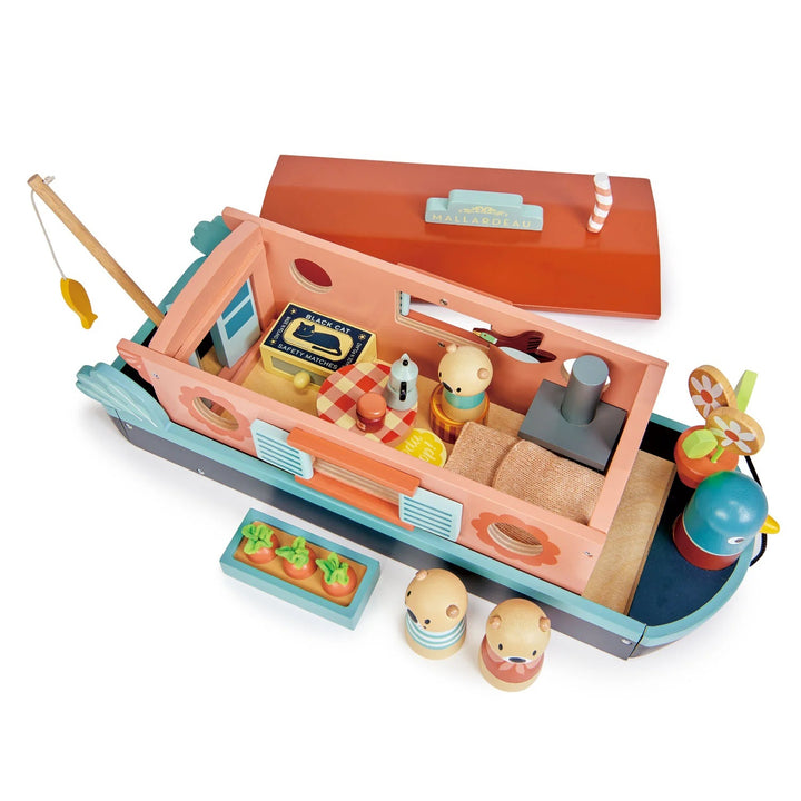 Little Otter Canal Boat Wooden Toy