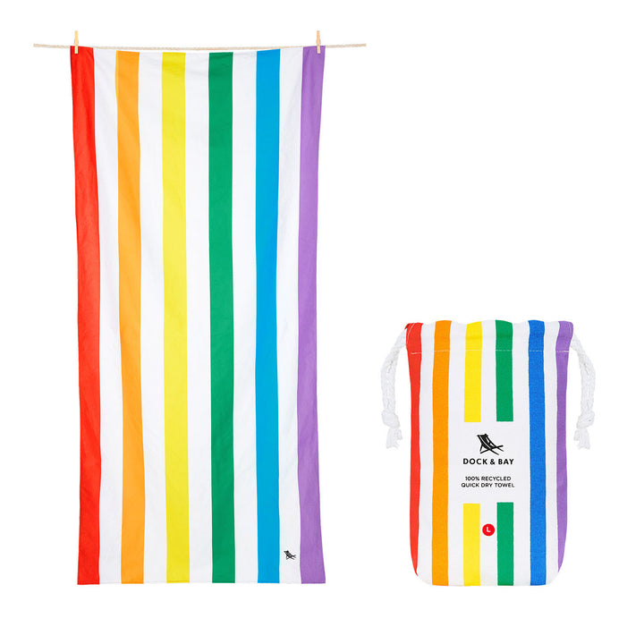 Dock & Bay Quick Dry Towel - Rainbow Skies