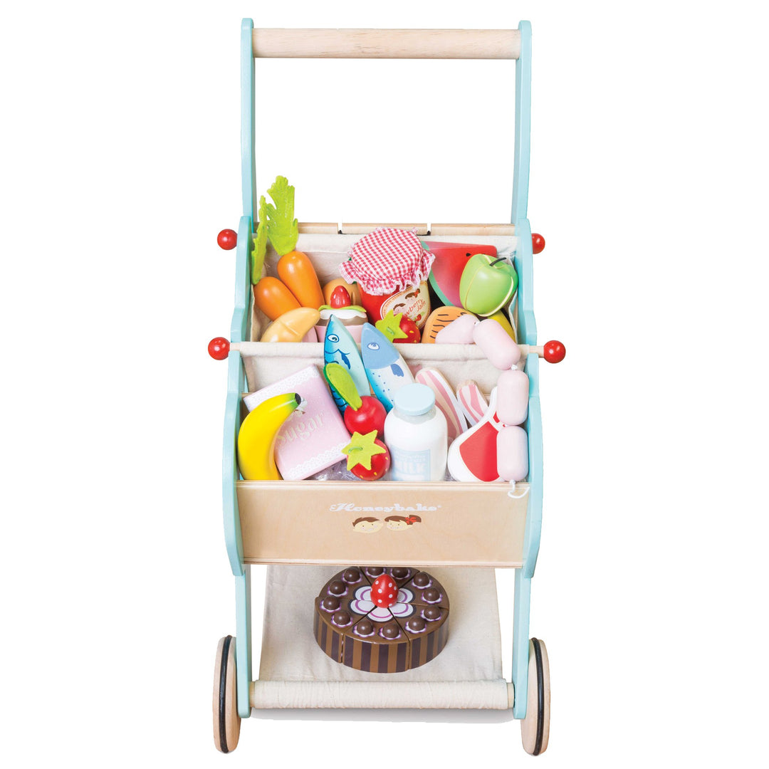 Wooden Shopping Trolley