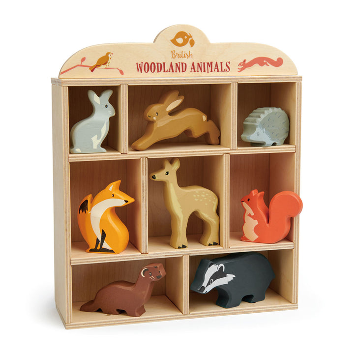 8 Woodland Animals + Shelf