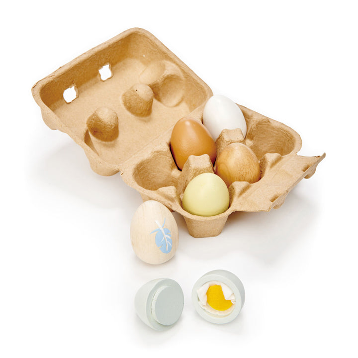 Box of Wooden Eggs
