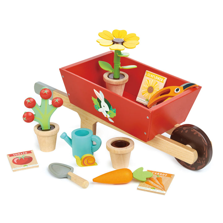 Wooden Garden Wheelbarrow Toy