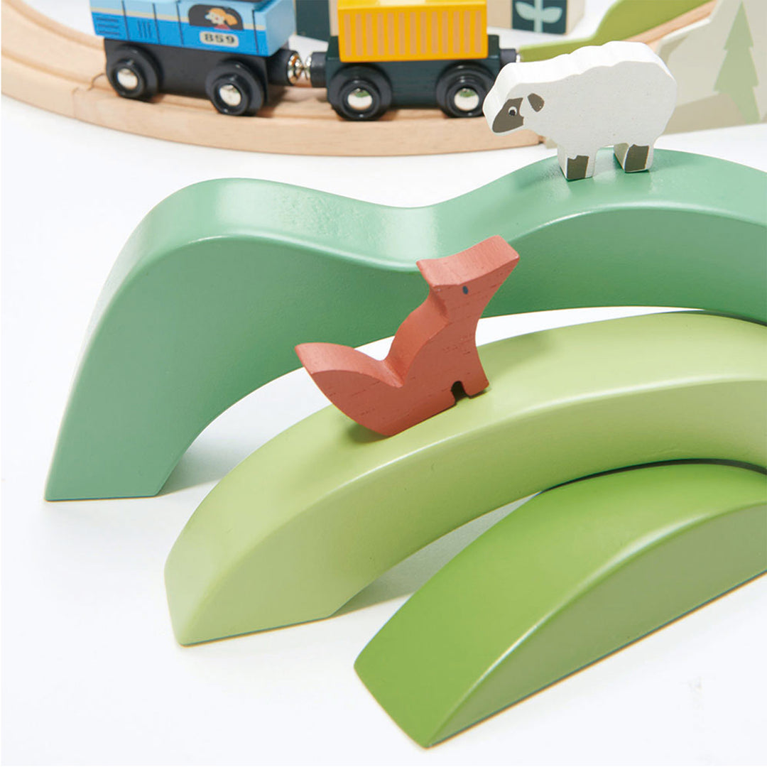Green Hills Wooden Stacking Toy
