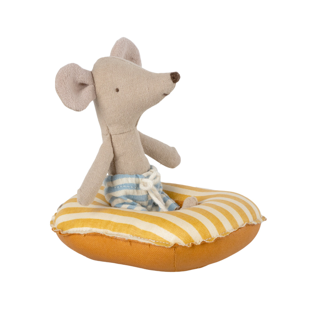 Maileg - Rubber Boat For Mice - Yellow Stripe