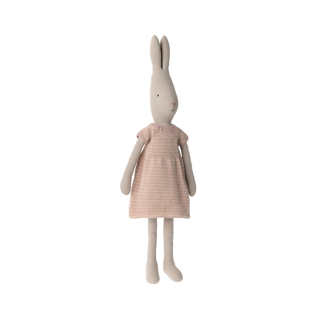 Maileg - Rabbit In Knitted Dress, Size 4