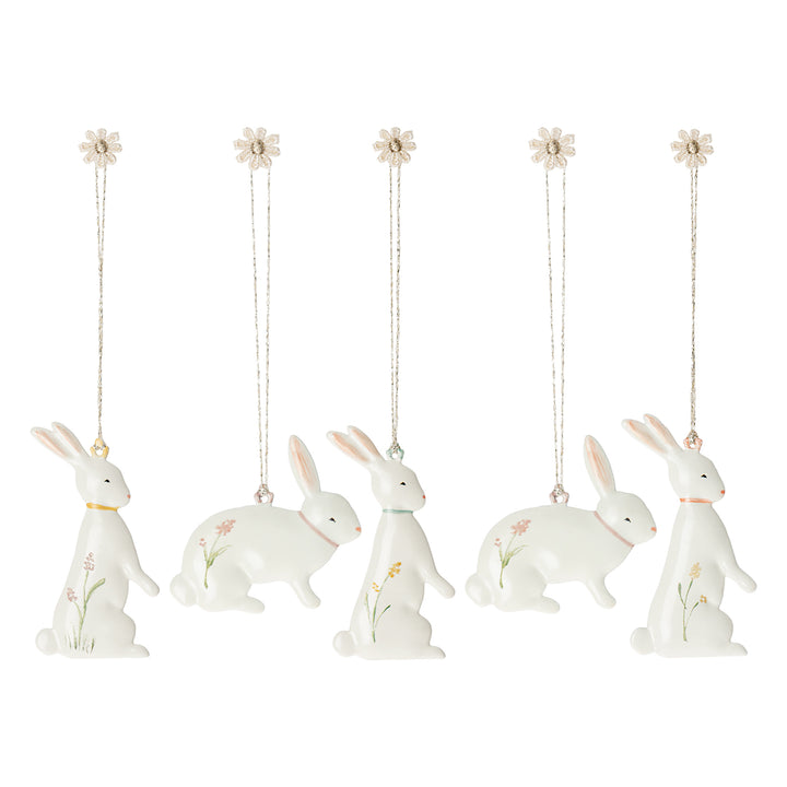 Maileg - Easter Bunny Ornaments - Set of 5
