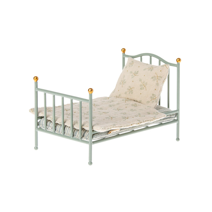 Maileg - Vintage Bed - Mint - For Mice