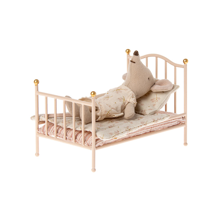 Maileg - Vintage Bed - Rose - For Mice