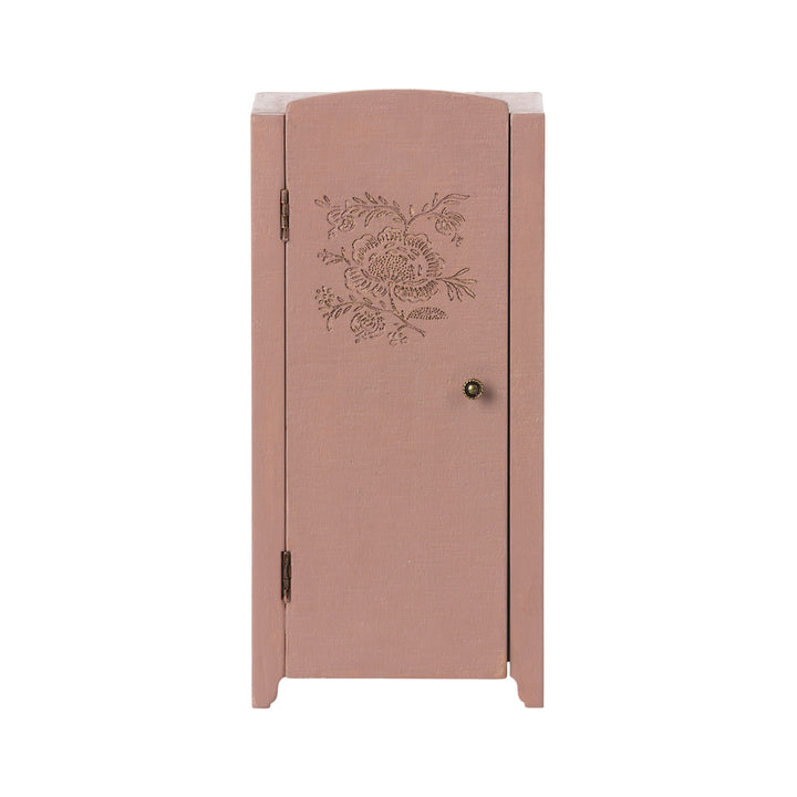 Maileg - Wooden Miniature Closet, Mini Size - Light Rose