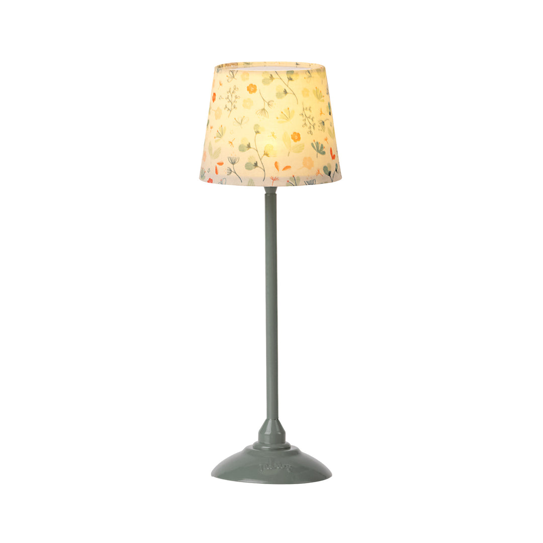 Maileg - Miniature Light-up Floor Lamp - Mint