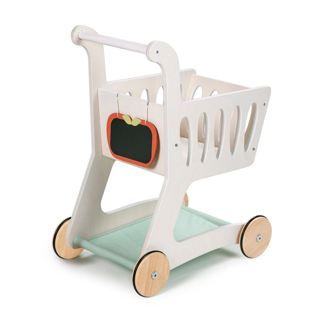Wooden Toy Shopping Cart